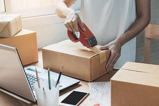Caisse americaine cartons d'expedition