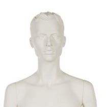 Mannequin homme cheveux sculptés