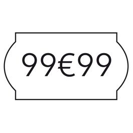 Etiquette standard blanc 26x12mm - 10 rouleaux de 1500 Etiquette standard blanc 26x12mm - 10 rouleaux de 1500