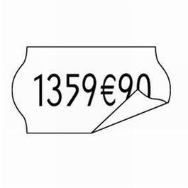 Etiquette amovibles 26x12mm blanc - 10 rouleaux de 1500 Etiquette amovibles 26x12mm blanc - 10 rouleaux de 1500