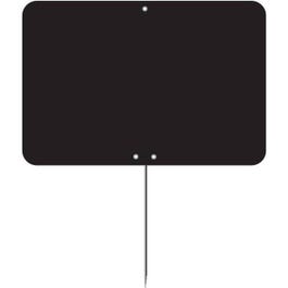 Etiquette ardoise à pique vierge noire 15x10cm - par 10 Etiquette ardoise à pique vierge noire 15x10cm - par 10