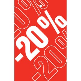 Etiquette à trou -20% Soldes Tradition rouge 55x85mm - par 250 Etiquette à trou -20% Soldes Tradition rouge 55x85mm - par 250