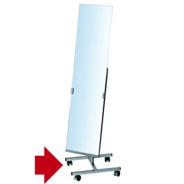 Piètement miroir sur roulette L46xP34xH84cm - chromé - pour la référence 42181 Piètement miroir sur roulette L46xP34xH84cm - chromé - pour la référence 42181