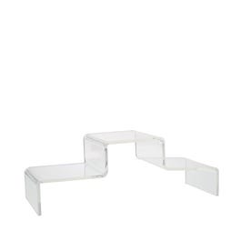 Présentoir escalier 3 niveaux 30x10x10cm Présentoir escalier 3 niveaux 30x10x10cm