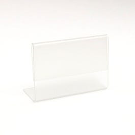 Chevalet transparent pour étiquettes 6x4cm - par 10 Chevalet transparent pour étiquettes 6x4cm - par 10