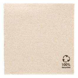 Serviette en papier gaufré recyclé naturel 2 plis 20x20cm - par 2400 Serviette en papier gaufré recyclé naturel 2 plis 20x20cm - par 2400