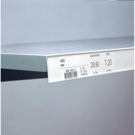 Porte étiquette adhésif blanc 1000x40mm Porte étiquette adhésif blanc 1000x40mm