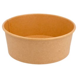 Saladier carton Kraft 750cc Ø15/15x6cm - par 50 Saladier carton Kraft 750cc Ø15/15x6cm - par 50
