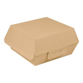 Boîte hamburger carton ondulé THE PACK nano micro 13x12,5x6.2cm marron - par 50 Boîte hamburger carton ondulé THE PACK nano micro 13x12,5x6.2cm marron - par 50