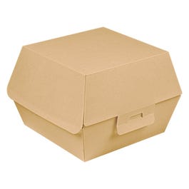 Boîte hamburger carton ondulé THE PACK nano micro 14,4x13,6x9,2cm marron par 50 Boîte hamburger carton ondulé THE PACK nano micro 14,4x13,6x9,2cm marron par 50