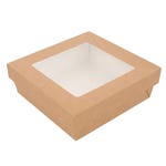 Boîte The Pack carton ondulé nano micro+couve fenêtre 750ml 14x14x5cm - par 25
