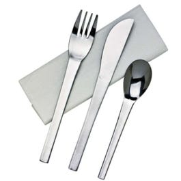 Kit 4/1 couverts inox fourchette+ couteau + cuillère + serviette 16cm -par 50 Kit 4/1 couverts inox fourchette+ couteau + cuillère + serviette 16cm -par 50