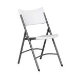 Chaise pliante de réception polyéthylène blanc Nimes - lot de 4