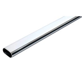Tube ovale long.300cm - 36x18mm - chromé Tube ovale long.300cm - 36x18mm - chromé