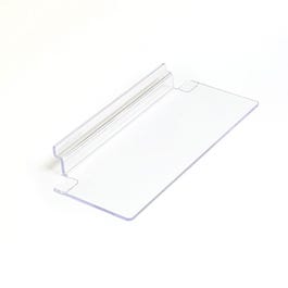 Tablette droite L25xP10cm - épaisseur 3mm - pour fond rainuré Tablette droite L25xP10cm - épaisseur 3mm - pour fond rainuré