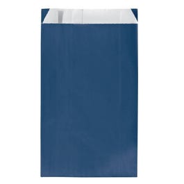 Pochettes cadeaux kraft vergé bleu 24+6,5x40cm - par 250 Pochettes cadeaux kraft vergé bleu 24+6,5x40cm - par 250