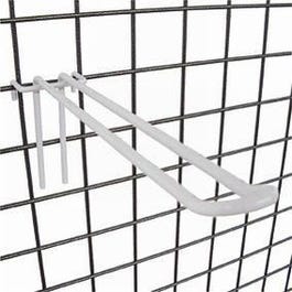 Broche double fil L20cm pour grille - blanc - par 20 Broche double fil L20cm pour grille - blanc - par 20
