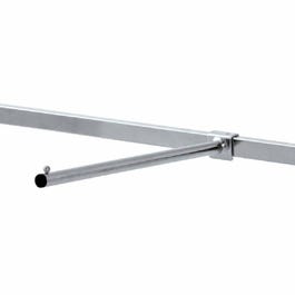 Bras droit L35cm pour barre de charge - tube 30x15mm - zingué Bras droit L35cm pour barre de charge - tube 30x15mm - zingué