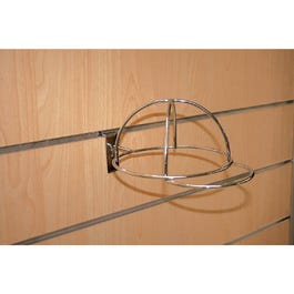 Support casquette pour fond rainuré - chromé Support casquette pour fond rainuré - chromé