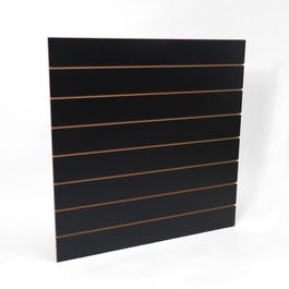 Panneau rainuré R15 L120xH120cm épaisseur 18mm - noir Panneau rainuré R15 L120xH120cm épaisseur 18mm - noir