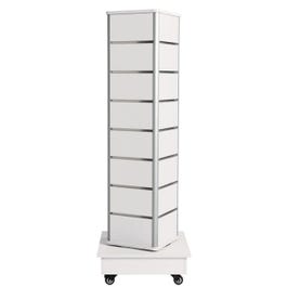 Tour 4 faces rotative R15 hauteur 141cm blanc Tour 4 faces rotative R15 hauteur 141cm blanc