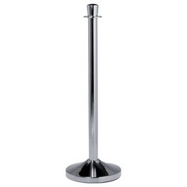 Poteau d'accueil chromé L.31xP.12xH.96cm Poteau d'accueil chromé L.31xP.12xH.96cm