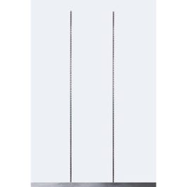 Montant crémaillère Queen Vogue nickel brossé L.2xP.2xH.240cm Montant crémaillère Queen Vogue nickel brossé L.2xP.2xH.240cm