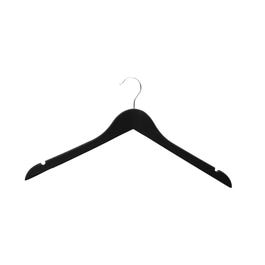 Cintre antidérapant Soft Touch noir L44cm avec encoches - par 3 Cintre antidérapant Soft Touch noir L44cm avec encoches - par 3