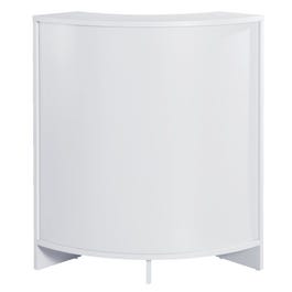 Comptoir d'angle L60xP60xH96cm Ep.19mm Réceptio - blanc Comptoir d'angle L60xP60xH96cm Ep.19mm Réceptio - blanc