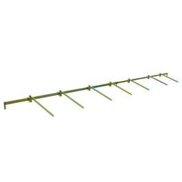 Traverse penderie avec 7 crémaillères 220x10x10cm Traverse penderie avec 7 crémaillères 220x10x10cm