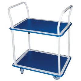 Chariot double plateaux L.745xP.465xH.945mm Chariot double plateaux L.745xP.465xH.945mm