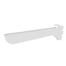 Console L30cm droite Tablette verre blanc Console L30cm droite Tablette verre blanc