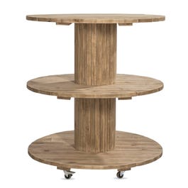 Présentoir rond Westside 3 niveaux Ø110cm H120cm Présentoir rond Westside 3 niveaux Ø110cm H120cm