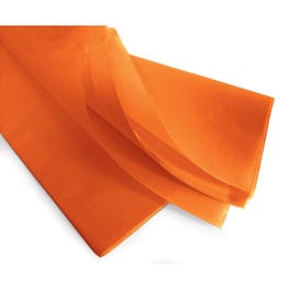 Papier de soie orange 17g/m² 50x75cm - par 240 feuilles Papier de soie orange 17g/m² 50x75cm - par 240 feuilles