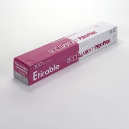 Film étirable alimentaire dans boîte distributrice 45cmx300m Film étirable alimentaire dans boîte distributrice 45cmx300m