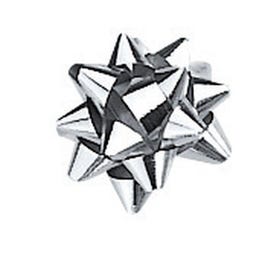 Etoiles adhésives miroir argent Ø35mm par 100 Etoiles adhésives miroir argent Ø35mm par 100
