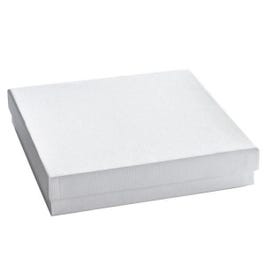 Boîte cadeau blanche L15xL15xH4cm - par 12 Boîte cadeau blanche L15xL15xH4cm - par 12