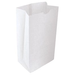 Sac kraft SOS blanc 18x30+11cm - par 200 Sac kraft SOS blanc 18x30+11cm - par 200