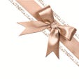 Bon cadeau noeud rose poudré 13x13cm - par 12