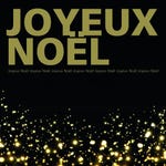 Etiquettes cadeau adhésives "Joyeux Noël"  35x35mm - par 500