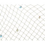 Filet de pêche avec coquillages et étoile de mer 1x1,4m