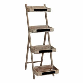 Présentoir bois 4 bacs - 38.5x22.5x130cm Présentoir bois 4 bacs - 38.5x22.5x130cm