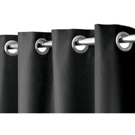 Rideau cabine d'essayage L1,35xH2m avec oeillets - noir Rideau cabine d'essayage L1,35xH2m avec oeillets - noir